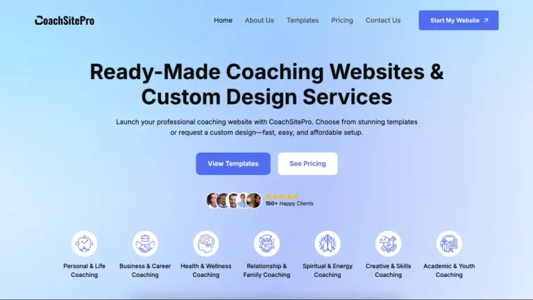 Ready-Made Coaching Websites & Custom Design Services
